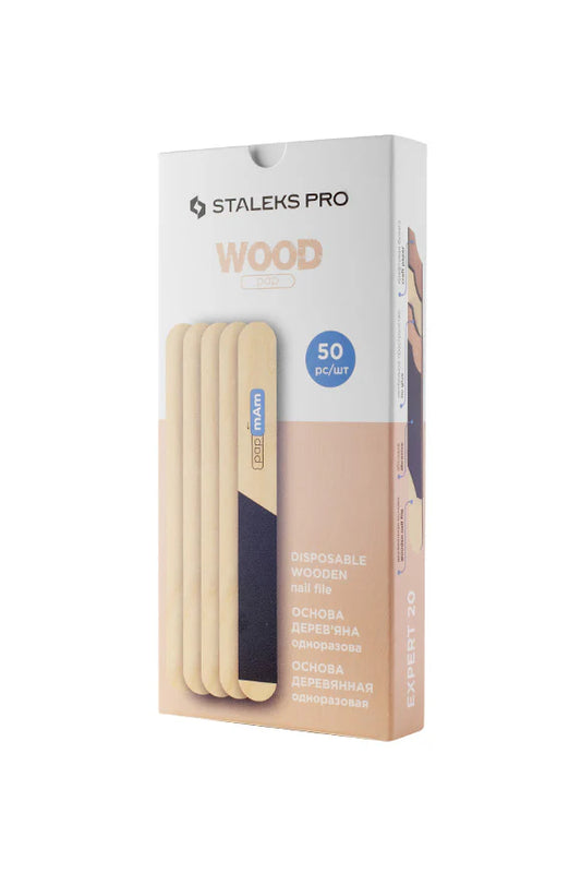 STALEKS - Disposable wooden base for nail file EXPERT 20